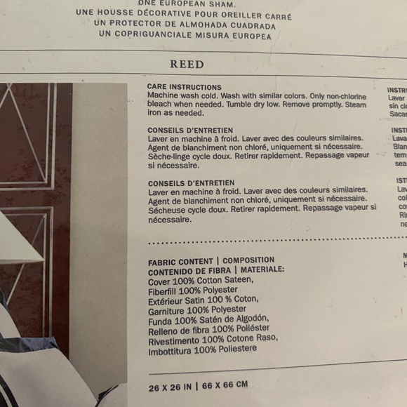 Ralph Lauren (2) white Euro Shams - Picture 5 of 6